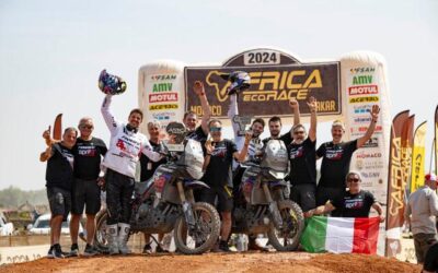 Grazie Gianfranco, Grazie Vittoriano per la vittoria Aprilia alla Africa Eco Race